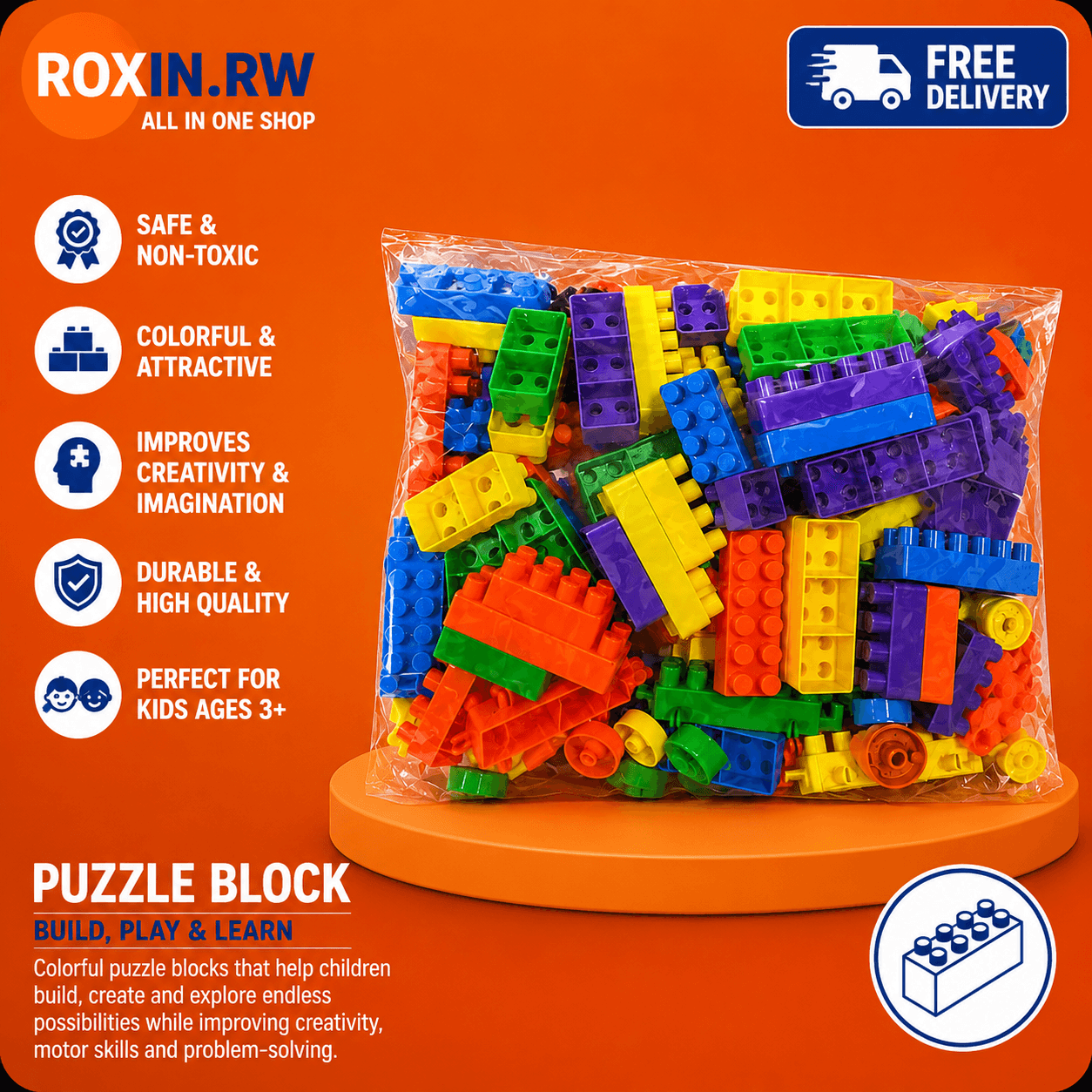 Puzzle Blocks – Colorful Building Blocks